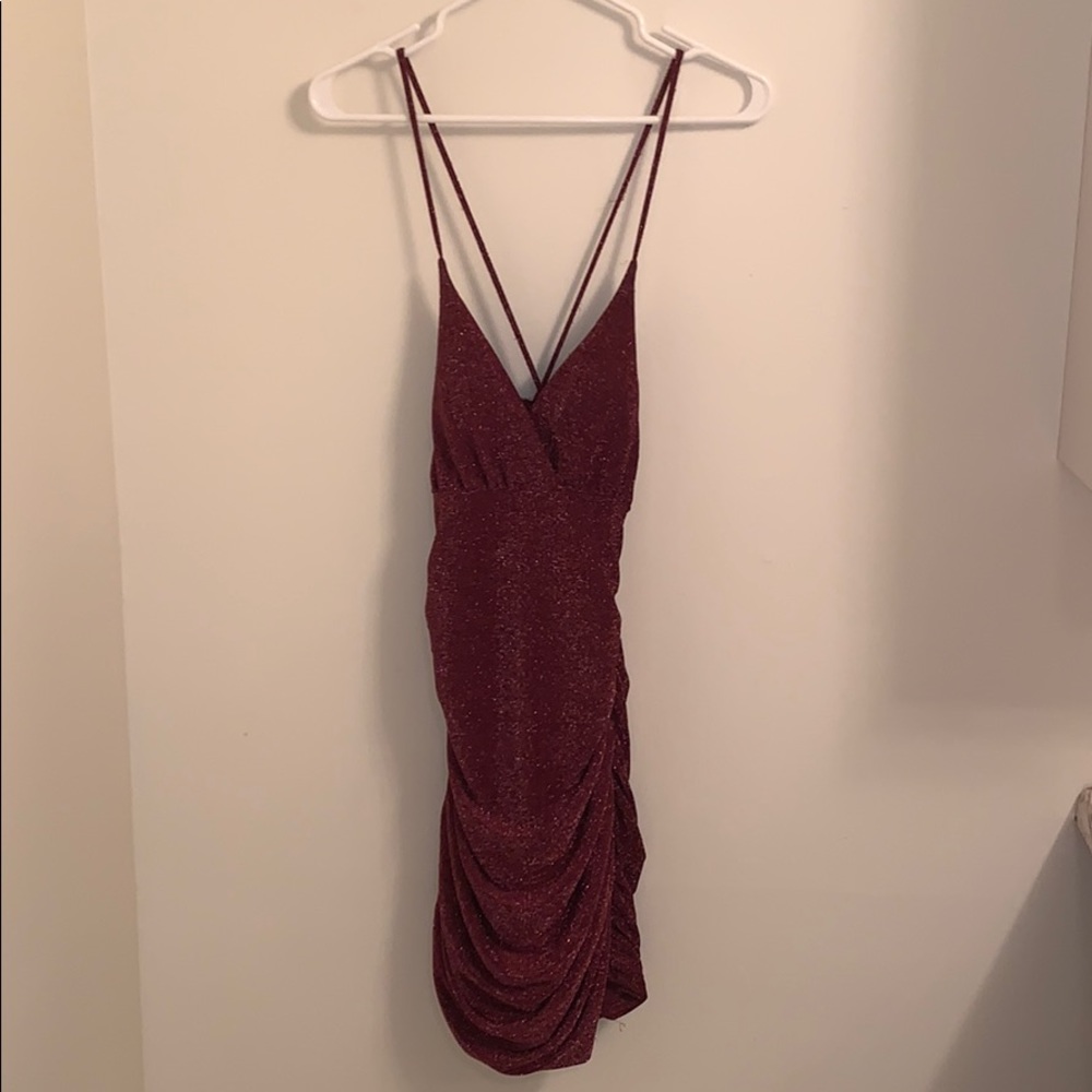 Sparkly Maroon Dress